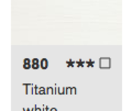 880 Titanium white (άσπρο Τιτανίου) - 250ml